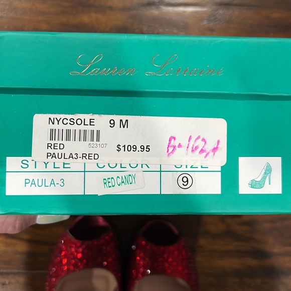 Lauren Lorraine red heels size 9 - Picture 5 of 5